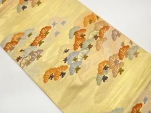 唐織遠山に松尽くし文袋帯